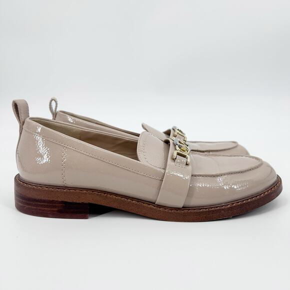 Sam Edelman Christy Loafer Taupe Patent Leather Buckle Strap Womens Size 8.5M - Picture 7 of 11